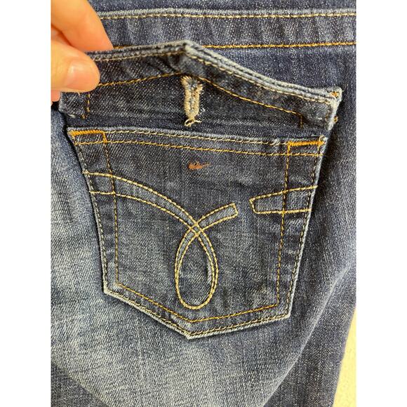 Calvin Klein Flap Pocket Medium Wash Modern Boot Cut Stretch Denim Jeans SIZE 2 - Picture 6 of 11